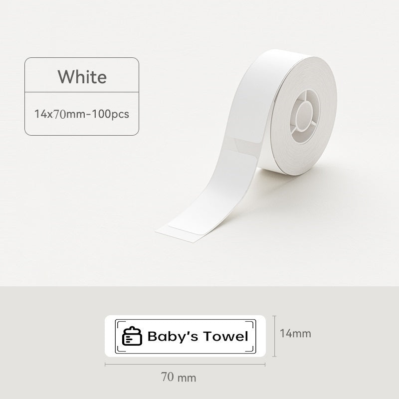 Niimbot D11/D110/D101/H1S Thermal Label 12-15mm Name Sticker White Label Paper Sticker 7.5-8meters