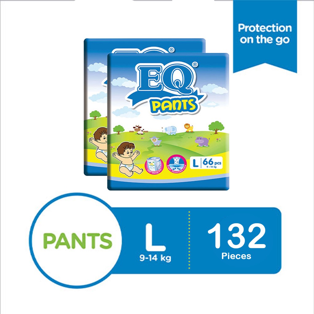 EQ Pants Mega Pack 66's 9-14kg - Large