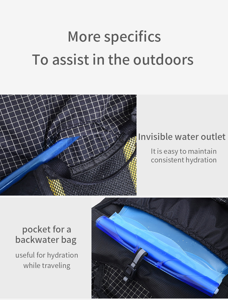 Aonijie Outdoor Travel Backpacks Large Capacity Hydration - GREEN