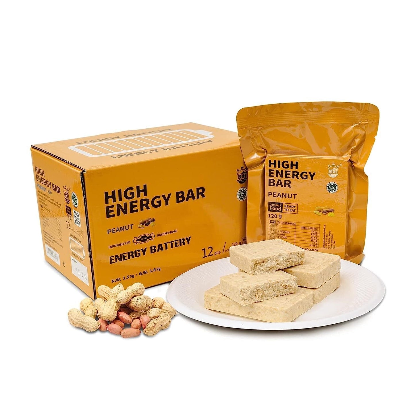 High Energy Bar 120g - Exp. Date August 2043 - PEANUT
