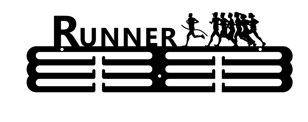 RUNNER Medal Hanger (Metal) 40cm x 12cm ELEGANTLY DESIGN