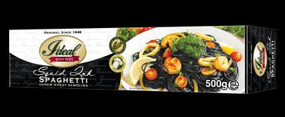 1 CASE (12 pcs)500G IDEAL GOURMET PASTA Squid Ink Spaghetti BLACK PASTA