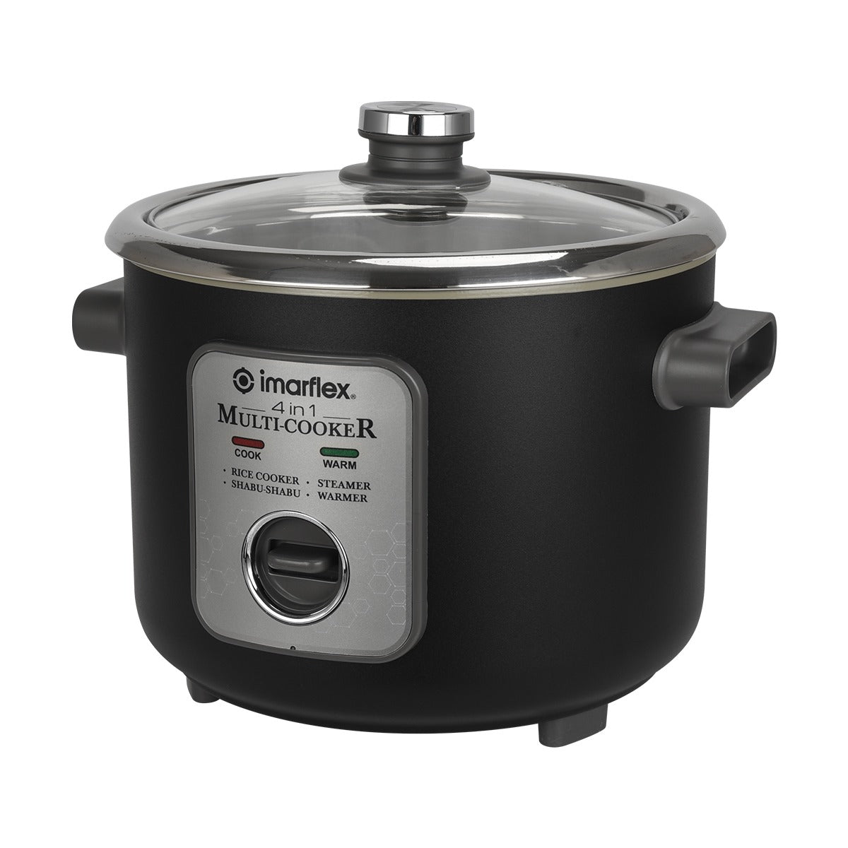 IMARFLEX 4in1 MULTI COOKER IRC-18LS - 10 CUPS CAPACITY 700W(Tempered Glass LID )