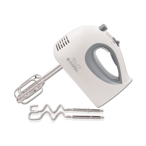IMARFLEX Electric Hand Mixer IMX-250 (5 SPEEDS) - WHITE 5 SPEED SETTINGS PLUS A TURBO FUNCTION