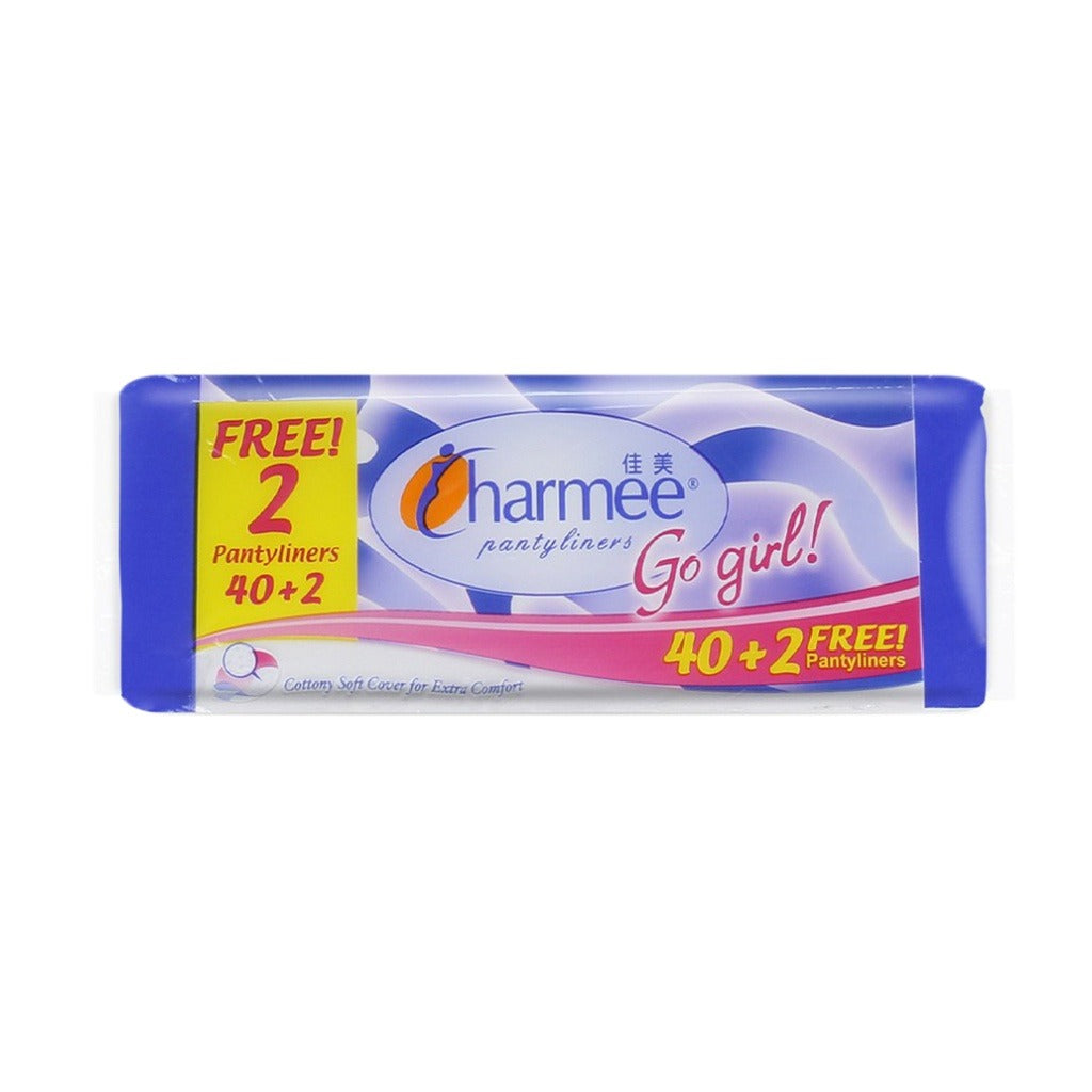 Charmee Pantyliners Go Girl 40s x 36 packs - 1 case