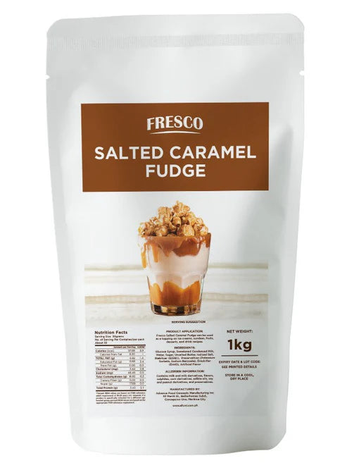 BUNDLE OF 2 - Fresco Chocolate, Caramel and Salted Caramel Fudge - 1kg