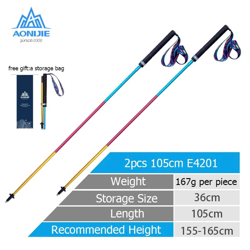 Aonijie CARBON FIBER HIKING POLE - 2pcs
