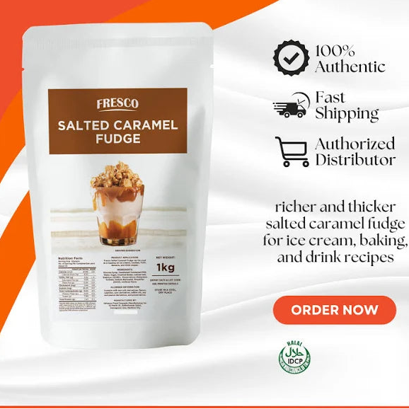 BUNDLE OF 2 - Fresco Chocolate, Caramel and Salted Caramel Fudge - 1kg