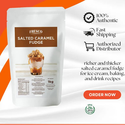 BUNDLE OF 2 - Fresco Chocolate, Caramel and Salted Caramel Fudge - 1kg