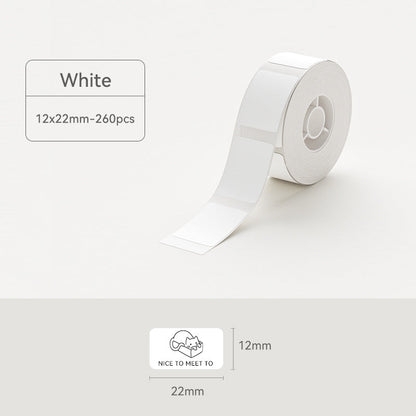 Niimbot D11/D110/D101/H1S Thermal Label 12-15mm Name Sticker White Label Paper Sticker 7.5-8meters