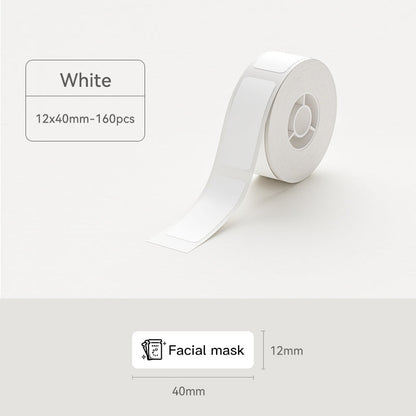 Niimbot D11/D110/D101/H1S Thermal Label 12-15mm Name Sticker White Label Paper Sticker 7.5-8meters