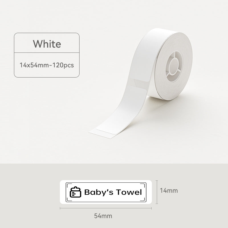Niimbot D11/D110/D101/H1S Thermal Label 12-15mm Name Sticker White Label Paper Sticker 7.5-8meters