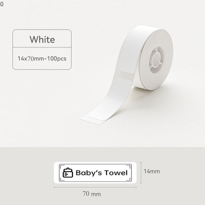 Niimbot D11/D110/D101/H1S Thermal Label 12-15mm Name Sticker White Label Paper Sticker 7.5-8meters