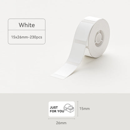 Niimbot D11/D110/D101/H1S Thermal Label 12-15mm Name Sticker White Label Paper Sticker 7.5-8meters