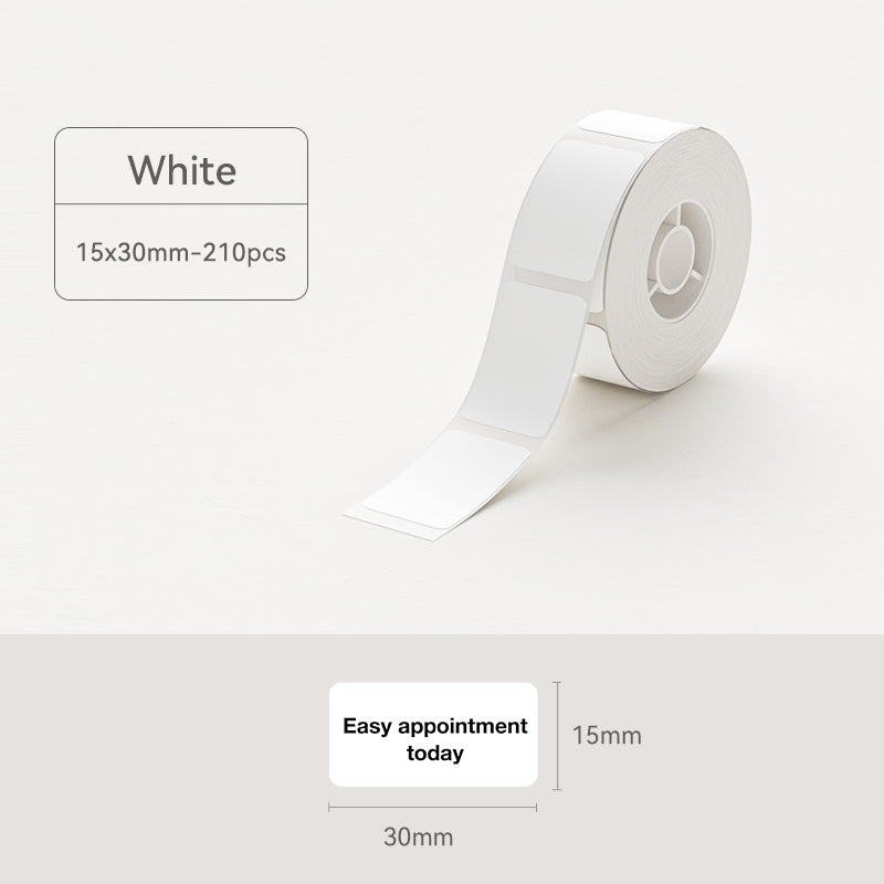 Niimbot D11/D110/D101/H1S Thermal Label 12-15mm Name Sticker White Label Paper Sticker 7.5-8meters