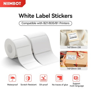 Niimbot B21/B1/B3S Thermal Label Sticker Paper Printable White 20-50mm Width Self-adhesive Thermal label paper