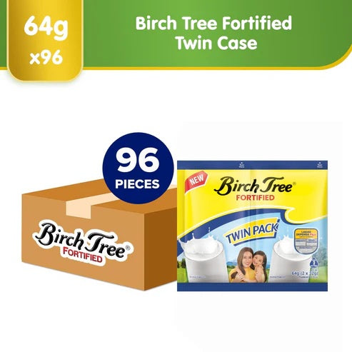 Birch Tree Fortified Powdered Milk Twin Pack 64g x 96 packs