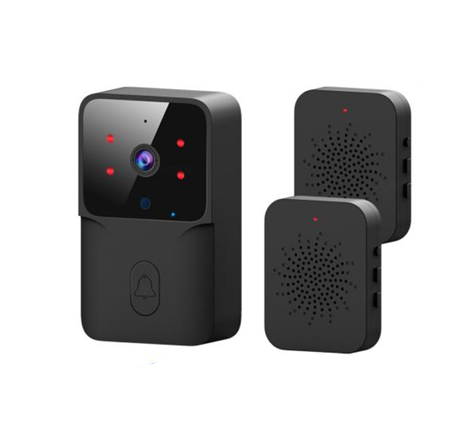 Smartrul Tuya Wireless Intelligent Wi-Fi Doorbell  Outdoor High-Definition Camera - BLACK 1/2