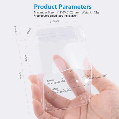 Waterproof Outdoor Transparent Cover for Home Door Wireless Doorbell - White