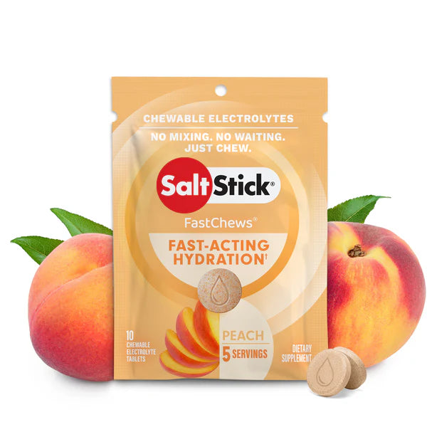 FastChews in Peach - Packet SaltStick Electrolyte 10tablets
