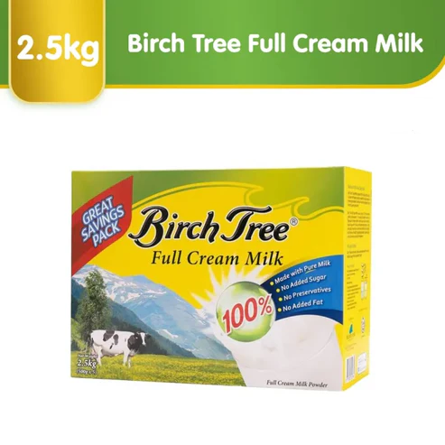 Birch Tree Full Cream Milk Made from Pure Cow’s Milk - 2.5kg