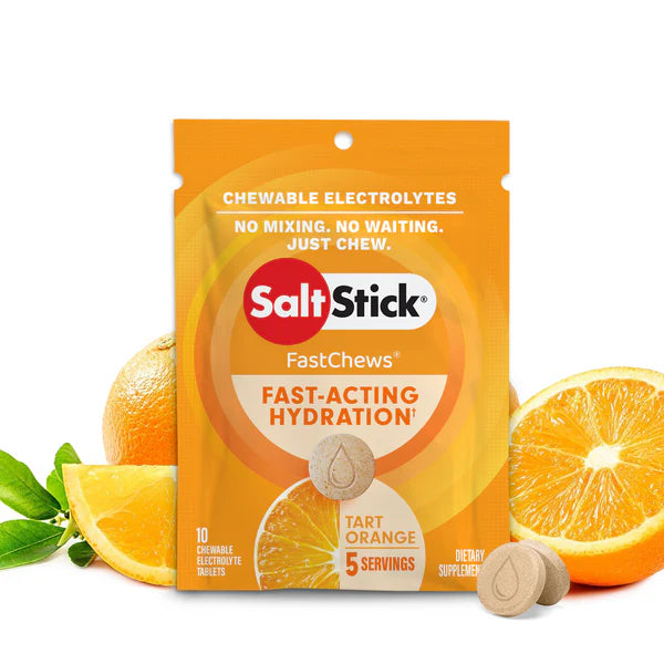 SaltStick Electrolyte Fastchews - Tart Orange - Packet 10ct