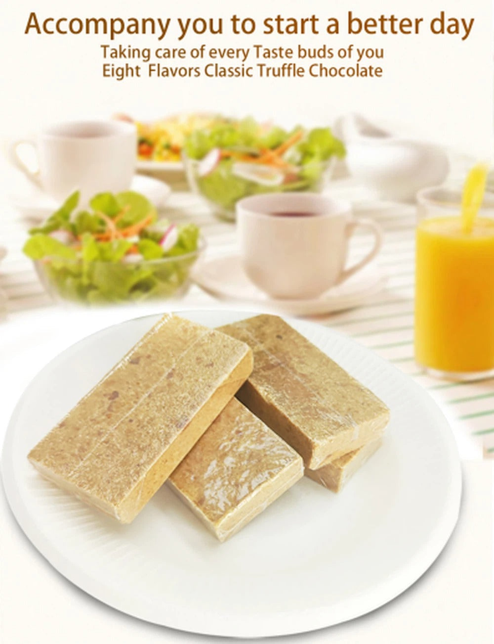 Lion's Mane Mushroom Flavor Non-sugar High Energy Bar 120g/2 bars per pack 20 YEARS SHELF LIFE