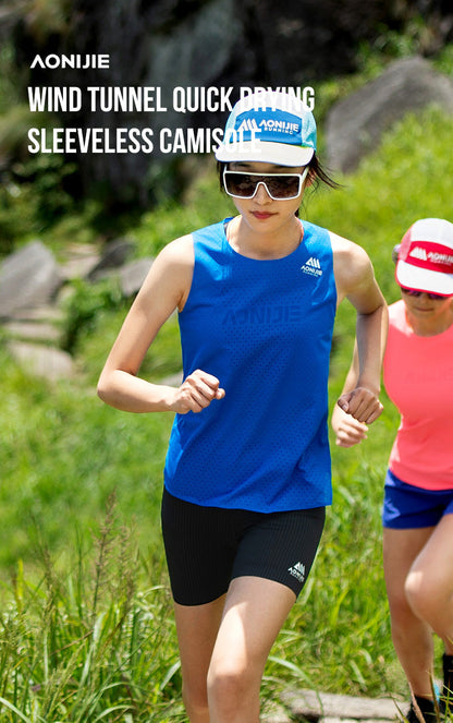 AONIJIE FW6189 Pink Running Sleeveless Vest Women Quick Drying Breathable T-shirt LIGHTWEIGHT