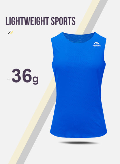 AONIJIE FW6189 Pink Running Sleeveless Vest Women Quick Drying Breathable T-shirt LIGHTWEIGHT