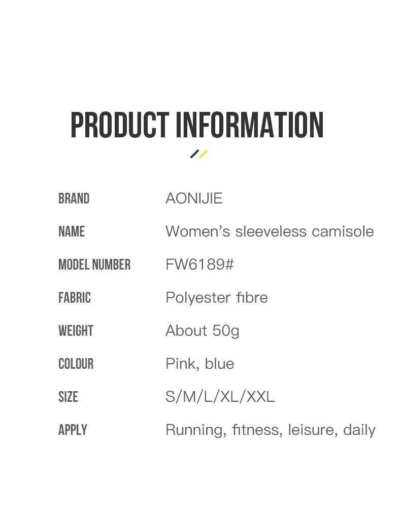 AONIJIE FW6189 Pink Running Sleeveless Vest Women Quick Drying Breathable T-shirt LIGHTWEIGHT