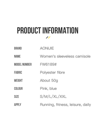 AONIJIE FW6189 Pink Running Sleeveless Vest Women Quick Drying Breathable T-shirt LIGHTWEIGHT