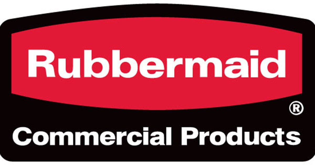 Rubbermaid PLASTIC SCRUB & DRY SQUEEGEE W/ BLACK BLADES 18" (45cm)