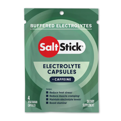 SaltStick Buffered Electrolyte Caps + Caffeine 100ct Bottle