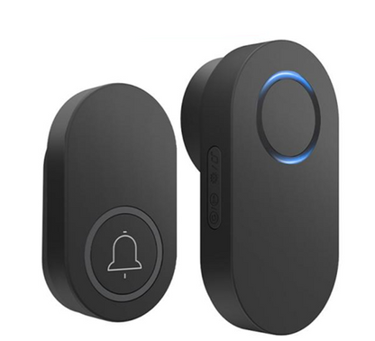 Smartrul Self-Powered Wireless Model Doorbell - BLACK  1 Button / 1 Receiver