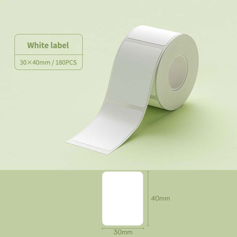 Niimbot B21/B1/B3S Thermal Label Sticker Paper Printable White 20-50mm Width Self-adhesive Thermal label paper