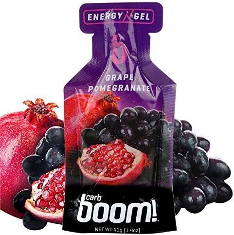 GRAPE POMEGRANATE Carb Boom Energy Gel Single Serve Packet Sachet 41g - EXP DATE MAY 23, 2026