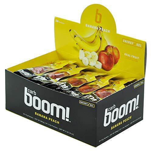 10 pcs BANANA PEACH Carb Boom Energy Gel Single Serve Packet Sachet 41g - EXP DATE MAY 23, 2026