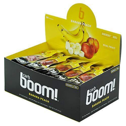 10 pcs BANANA PEACH Carb Boom Energy Gel Single Serve Packet Sachet 41g - EXP DATE MAY 23, 2026