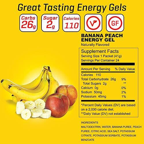 BANANA PEACH Carb Boom Energy Gel Single Serve Packet Sachet 41g - EXP DATE MAY 23, 2026