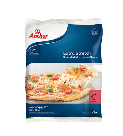 Anchor Shredded MOZZARELLA Cheese Extra Stretch 2kg