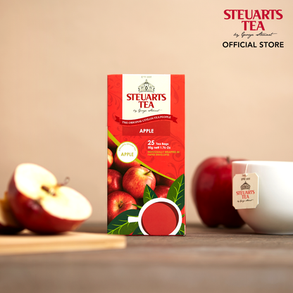 Steuarts apple flavor 25 tea bags