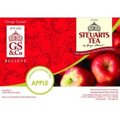 Steuarts apple flavor 25 tea bags