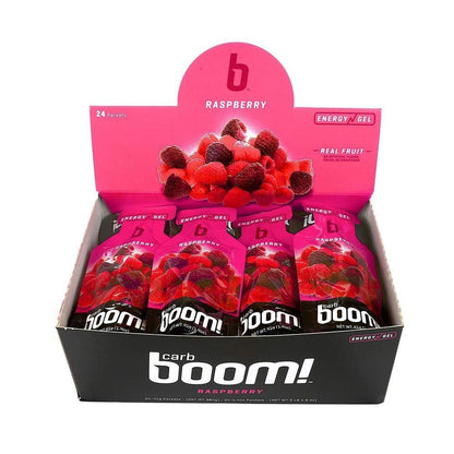 10 pcs RASPBERRY Carb Boom Energy Gel Single Serve Packet Sachet 41g - EXP DATE MAY 23, 2026
