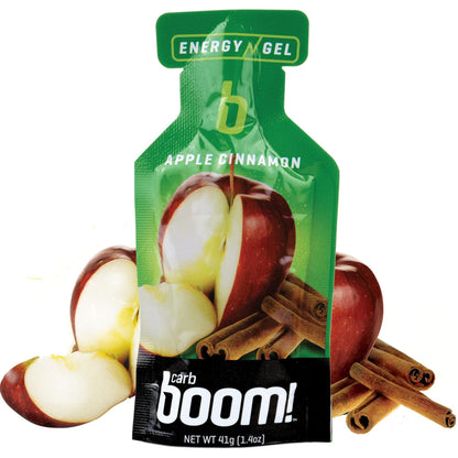 10 pcs APPLE CINNAMON Carb Boom Energy Gel Single Serve Packet Sachet 41g - EXP DATE MAY 23, 2026