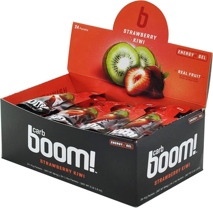 10 pcs Strawberry-Kiwi Carb Boom SINGLE SERVE Energy Gel Packet Sachet 41g - EXP DATE MAY 23, 2026