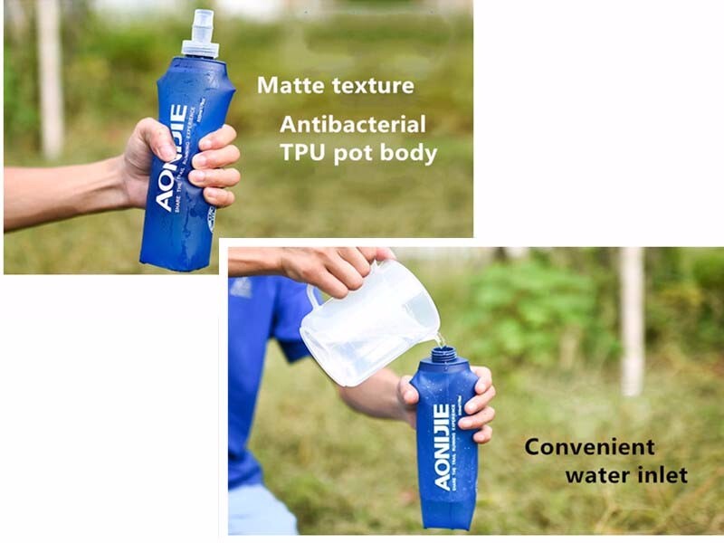 Aonijie Soft Flask Folding Water Bottle TPU - 450ml