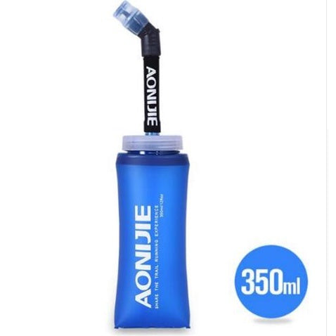 Aonijie Soft Flask Folding Water Bottle with Straw TPU - 350ml