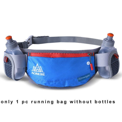 Aonijie  E882  Running Hydration Belt with 2 pockets for 170ml water bottles - BLUE