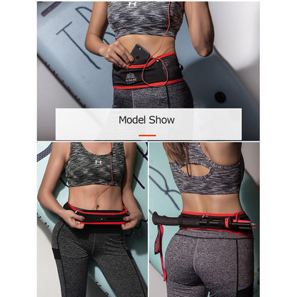 Aonijie Slim Waist Belt with 250ml Soft Flask - BLACK S/M