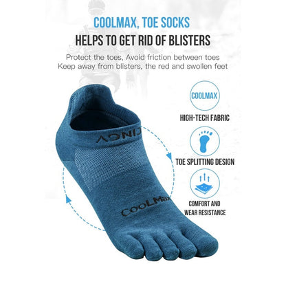 Aonijie COOL MAX TOE SOCKS - BLACK SMALL